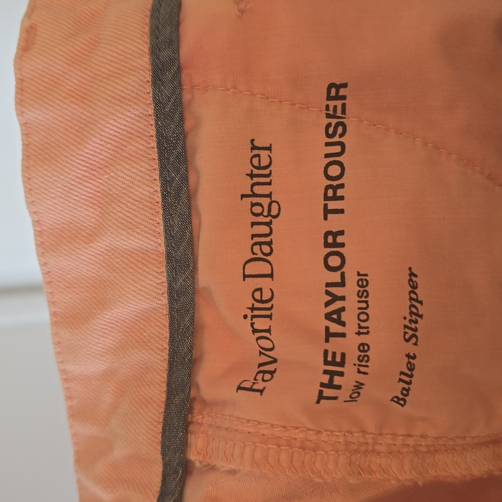 Favorite Daughter The Taylor Trouser Low Rise Pants, Ballet Pink, Sz. 26, GUC - Picture 2 of 7